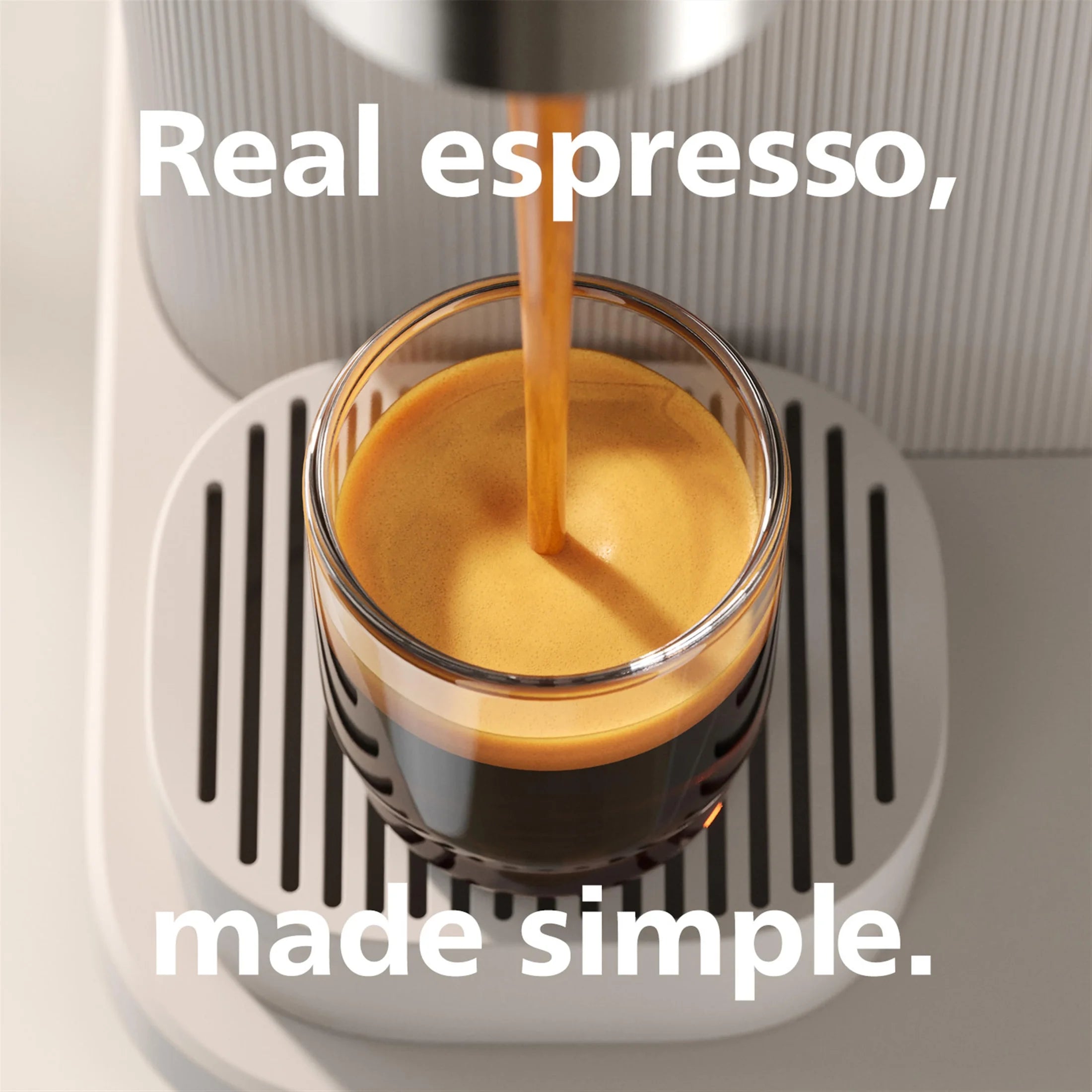 Philips Baristina Automatic Espresso Machine, Milky White