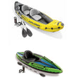 2-Person Inflatable Kayak with Oars, Pump & 1-Person Inflatable Kayak