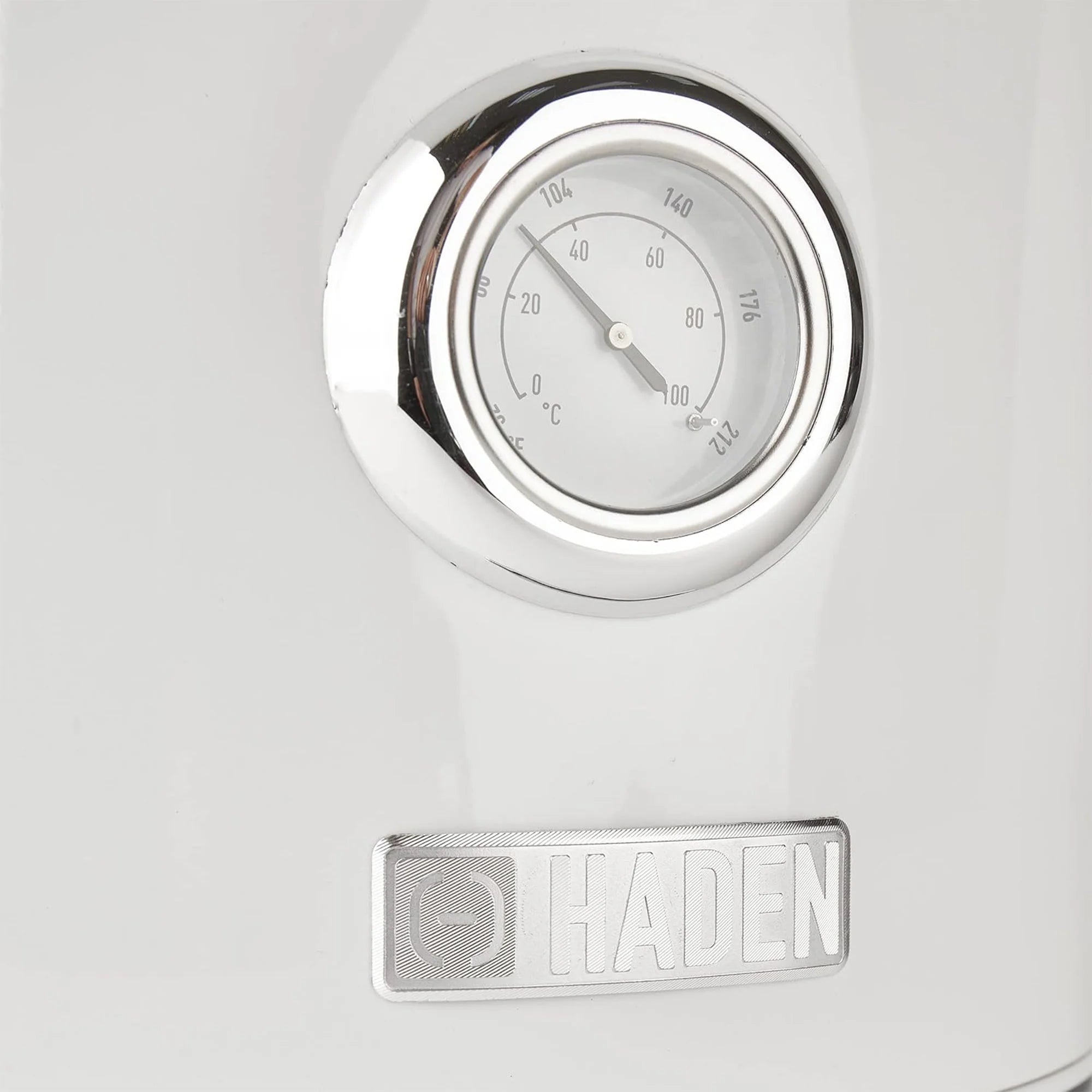 Haden Dorset 1.7 Liter Electric Water Kettle with Base, Putty & Chrome