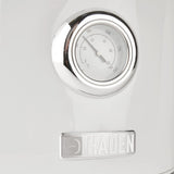Haden Dorset 1.7 Liter Electric Water Kettle with Base, Putty & Chrome