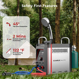 CAMPLUX Nano 3 Pro Portable Propane Water Heater with Battery, Instant Hot Water for Camping and Outdoor Use