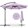 Best Choice Products 10ft Offset Hanging Outdoor Market Patio Umbrella w/ Easy Tilt Adjustment - Tan