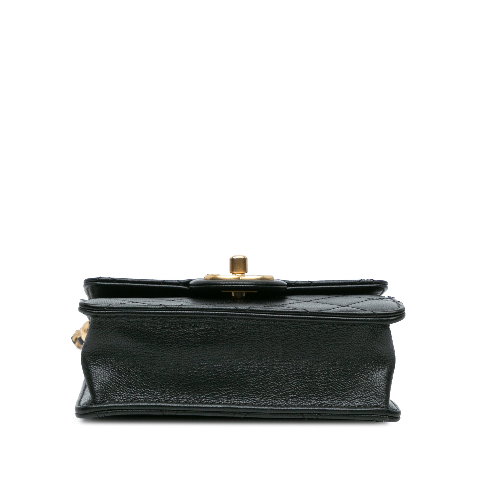 Chanel Small Lambskin Chic Pearls Flap Black