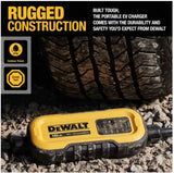 DEWALT Level-2 Portable Electric Vehicle EV Charger up to 16 Amps, 120-240-Volt AC 3.8 KW, 25 Ft. Cable, Weatherproof