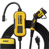 DEWALT Level-2 Portable Electric Vehicle EV Charger up to 16 Amps, 120-240-Volt AC 3.8 KW, 25 Ft. Cable, Weatherproof