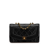 Chanel Small Lambskin Diana Flap Black