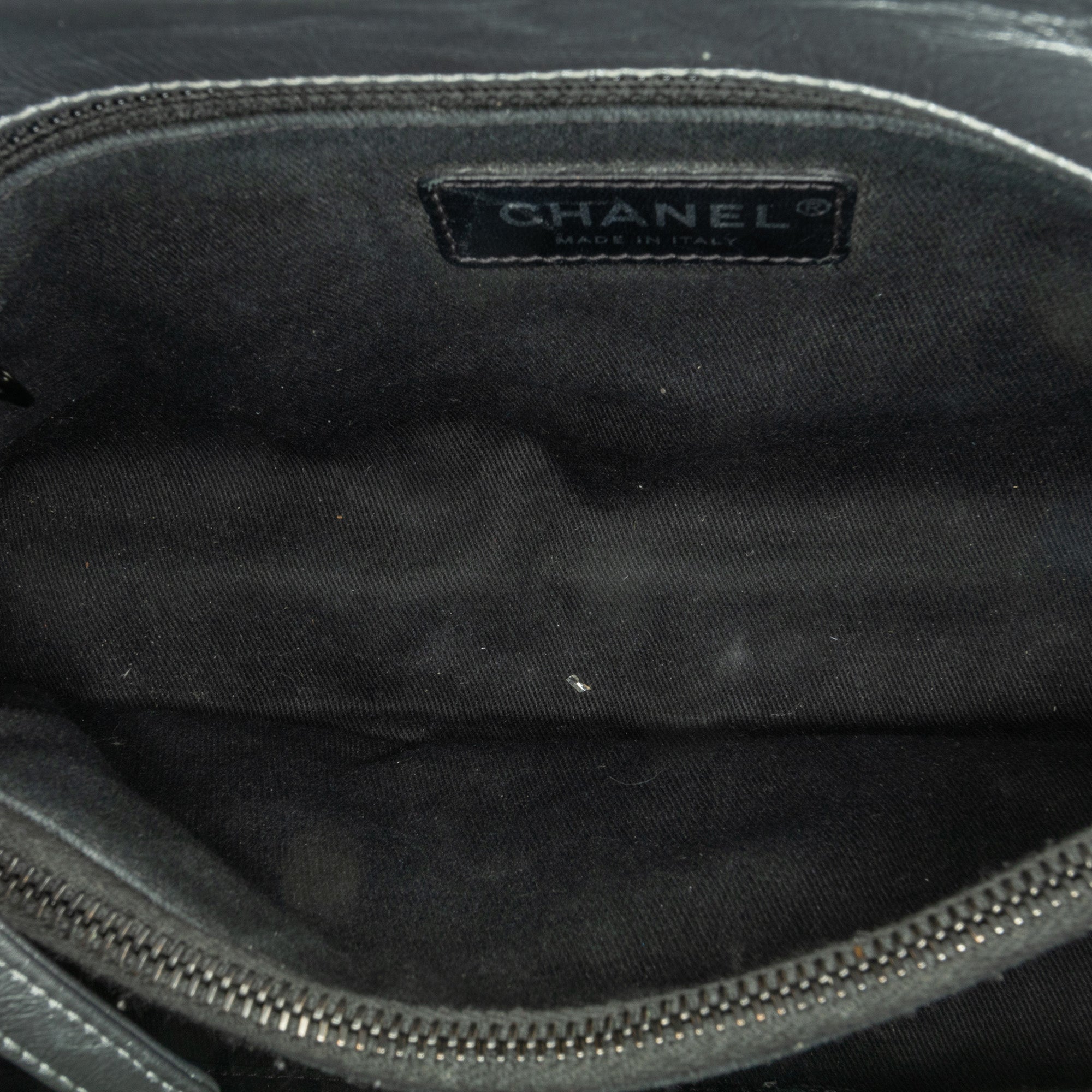 Chanel Small Quilted Aged Calfskin Coco Top Handle Bag Gray