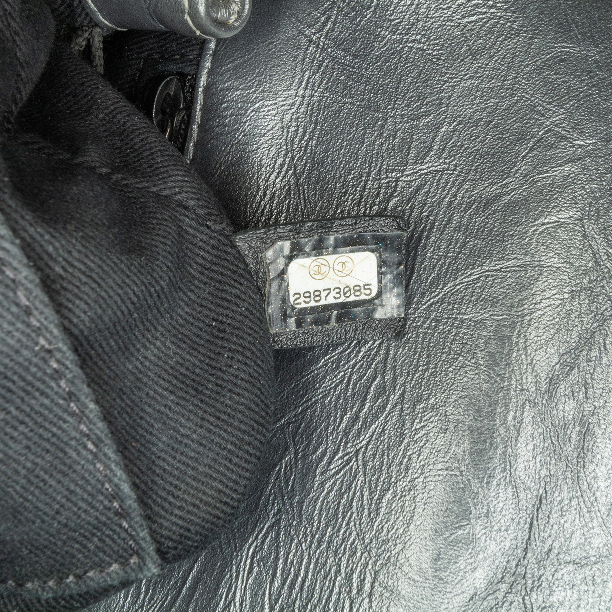 Chanel Small Quilted Aged Calfskin Coco Top Handle Bag Gray