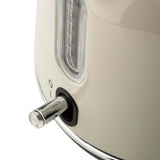 Haden Dorset 1.7 Liter Electric Water Kettle with Base, Putty & Chrome