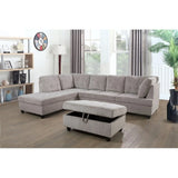 Harlee 112" Wide Corner Sectional with Ottoman