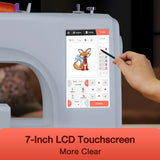 Poolin EOC05 Embroidery Machine 4x9.25" Area, 7" Touch Screen with kit