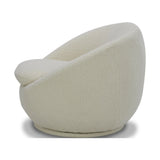 Better Homes & Gardens Mira Swivel Accent Chair, Cream Shearling