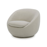 Better Homes & Gardens Mira Swivel Accent Chair, Cream Shearling