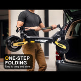 Off Road Electric Scooter for Adults, 1200W Motor Fast E Scooter, Up to 28MPH Top Speed & 20Miles Long Range, 11" Off-Road Tires, 330lbs MAX Load, Foldable