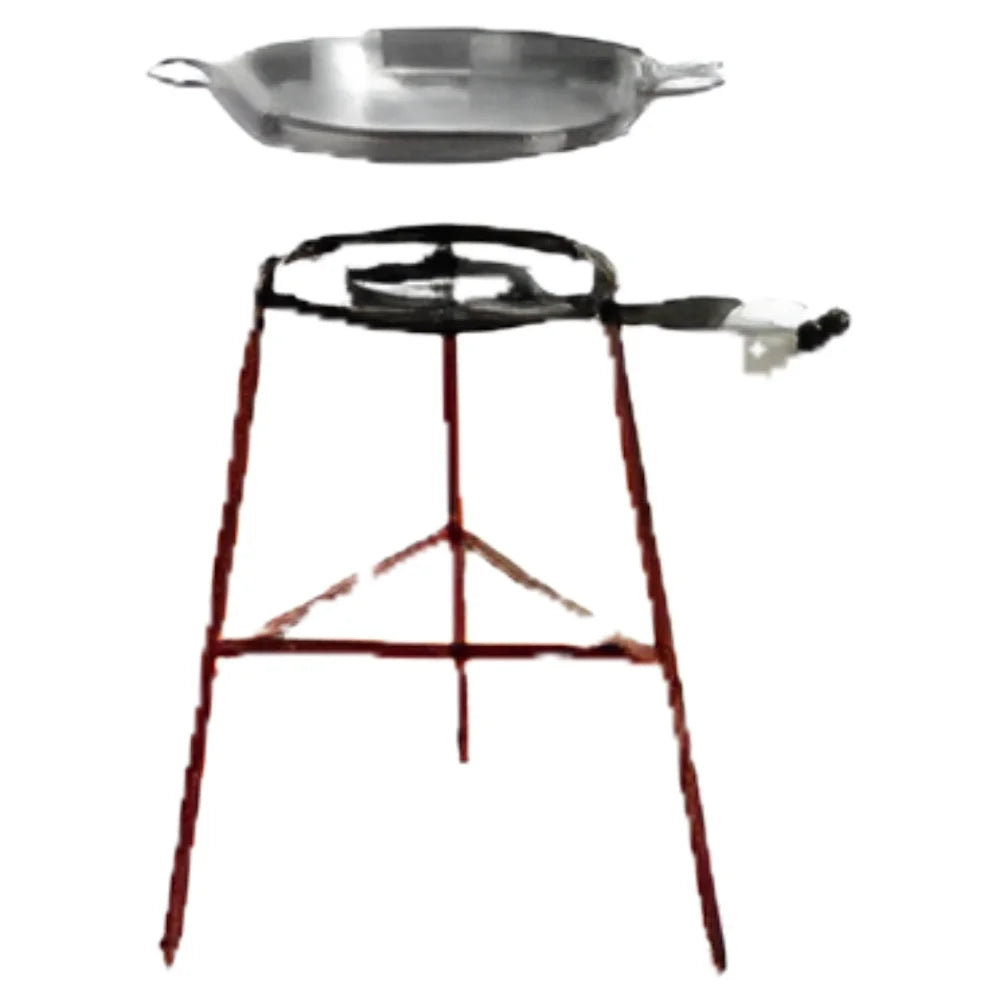 Garcima Tabarca Paella Pan Set with Burner, Outdoor Pan and Reinforced Legs