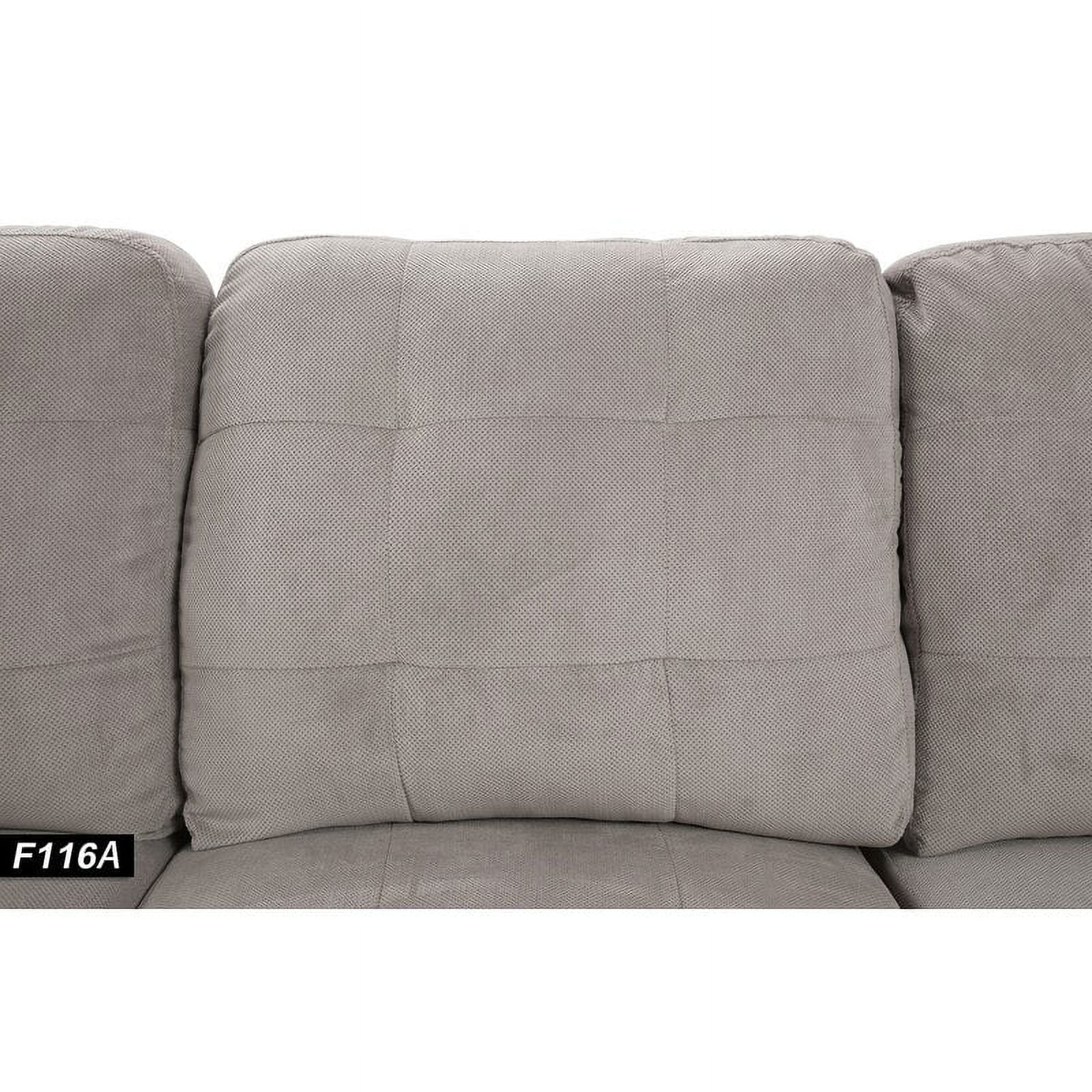 Harlee 112" Wide Corner Sectional with Ottoman