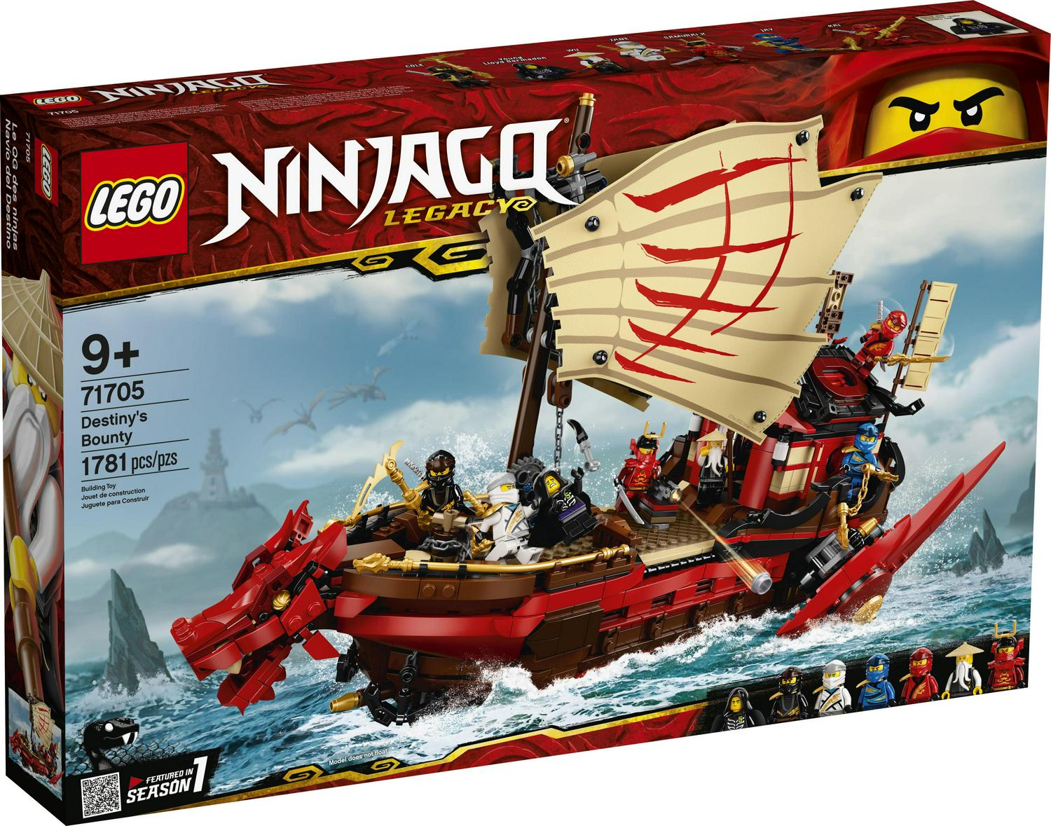 LEGO NINJAGO Legacy Destiny's Bounty 71705 Ninja Building Toy Ages 9+ (1.781 Pieces)