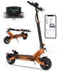 Electric Scooter for Adults, Max 70miles Range, 1000W Motor, 48V 27Ah Battery, 10" Anti-Flat Tires, Dual Shocks, APP Control&NFC - D7PRO