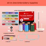 Poolin EOC05 Embroidery Machine 4x9.25" Area, 7" Touch Screen with kit