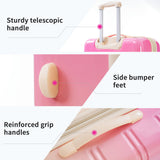 3 Piece Luggage Sets, Hard Shell Suitcase 20/24/28 Inches with TSA Lock and Spinner Wheels, Expandable Lightweight Travel Luggage for Men Women, Multicolor purple