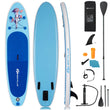 Goplus 10' Inflatable Stand Up Paddle Board SUP W/Adjustable Paddle Pump Leash