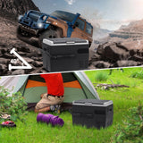 Smad 50L Camping Mini Fridge Freezer 12V/24V Car Fridge, Quiet Electric Compressor Cool Box