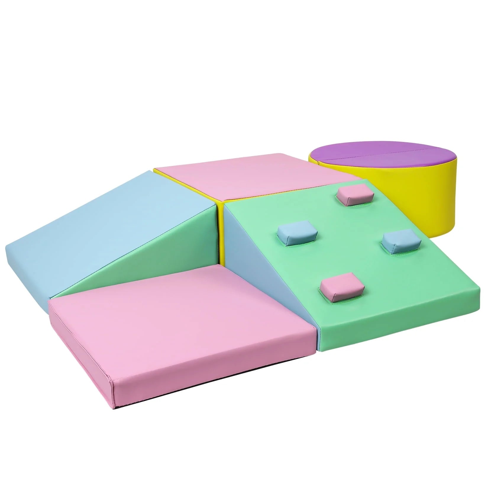 Soft Climbing Set,Foam Climbing Blocks for Toddlers, Climbing, Crawling Play Set,5PCS