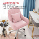 Home Office Chair Computer Chair with Mid-Back Upholstered Modern Tufted Computer Task Chair Swivel Height Adjustable Velvet Accent Chair.��White��