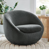 Better Homes & Gardens Mira Swivel Accent Chair, Cream Shearling