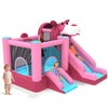 Mukidy 114''x 114'' x 92.5'' Inflatable Bounce Houses for Kids 3-10 with Blower Double Slide and Ball Pit/Indoor Bouncy House, PVC, Child, Teen, Toddler��Blue