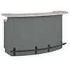 Backyard Oasis Entertainment Outdoor Bar with Pull-Out Drawers and Shelves, Marble