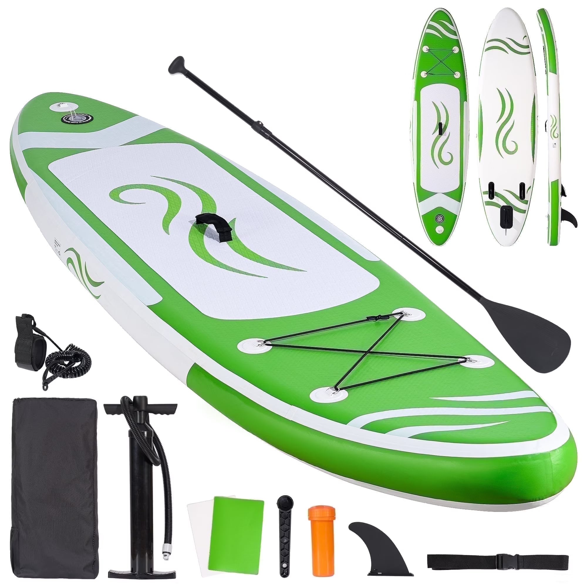 Paddle Board 10ft Inflatable Paddle Board 6in Thick Non-Slip Deck Stand Up SUP with Paddle Accessories for Adults Youth Family Fishing