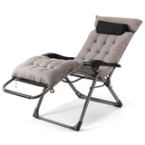Naipo Zero Gravity Chair, Outdoor Foldable Padded Lounge Chair Recliner with Side Table, 353lbs Lounge Chair Sleep Relaxing, Winner