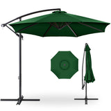 Best Choice Products 10ft Offset Hanging Outdoor Market Patio Umbrella w/ Easy Tilt Adjustment - Tan