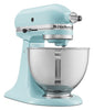 KitchenAid Deluxe Series 4.5 Quart Tilt-Head Stand Mixer with Stainless Bowl, Contour Silver, KSM97CU