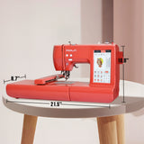 Poolin EOC05 Embroidery Machine 4x9.25" Area, 7" Touch Screen with kit