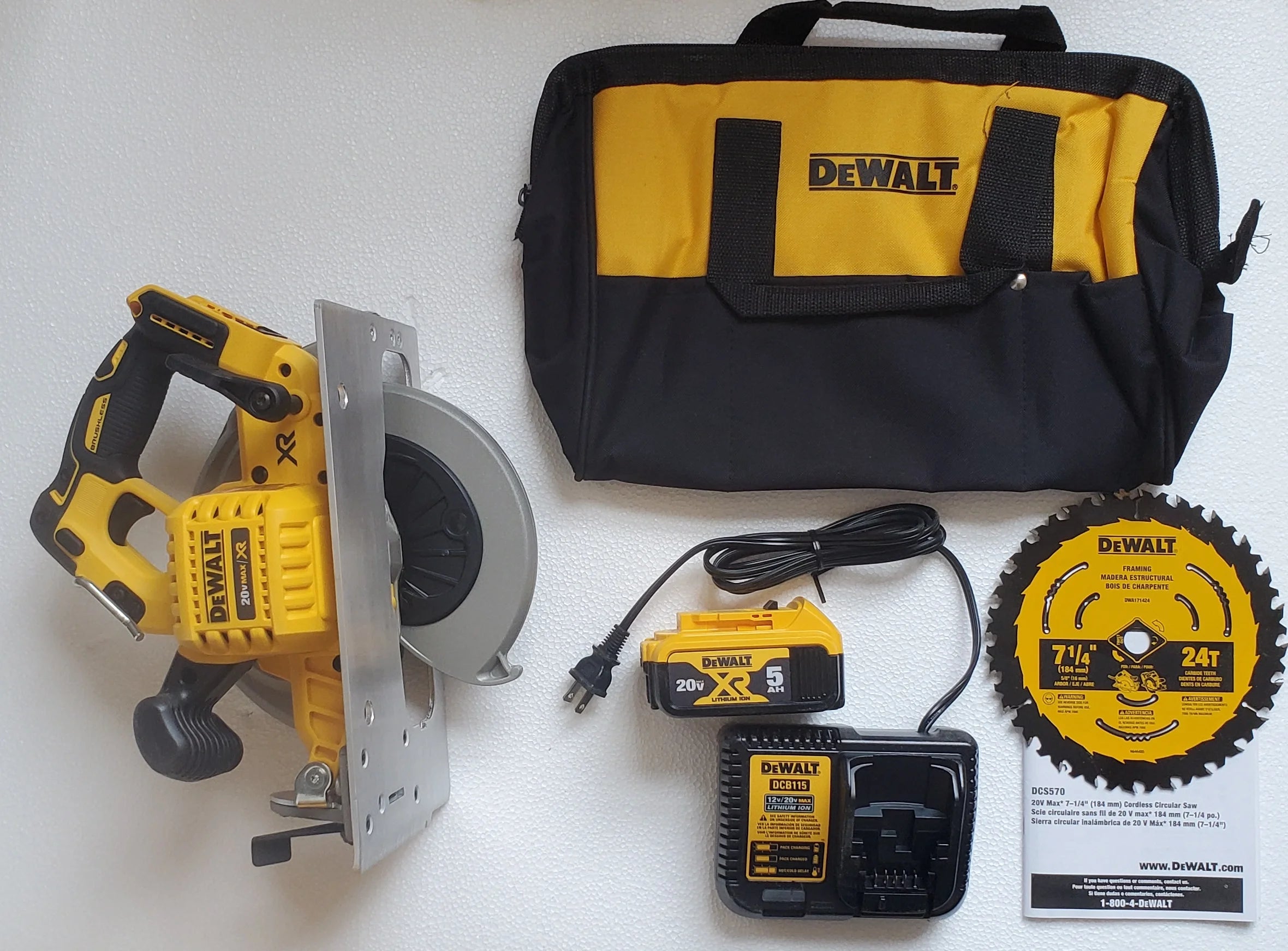 DeWalt 20V Max Brushless 7-1/4 Circ Saw Kit