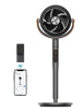 Pedestal Fan with Remote, 43'' Quiet Standing Fan for Home Bedroom, 120+105 Smart Oscillating Floor Fans with Wi-Fi/Voice Control, Works with Alexa/Google, 6 Modes, 8 Speeds, 12H Timer