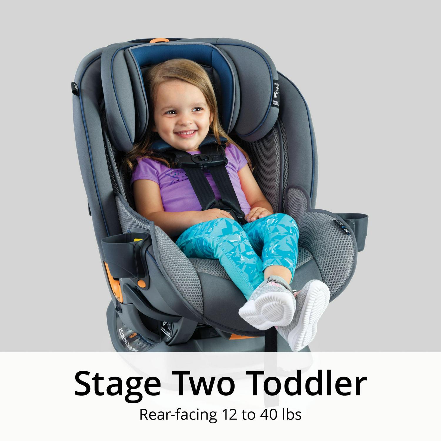 Chicco Fit4 Adapt 4-in-1 Convertible Car Seat - Vapor (Grey)