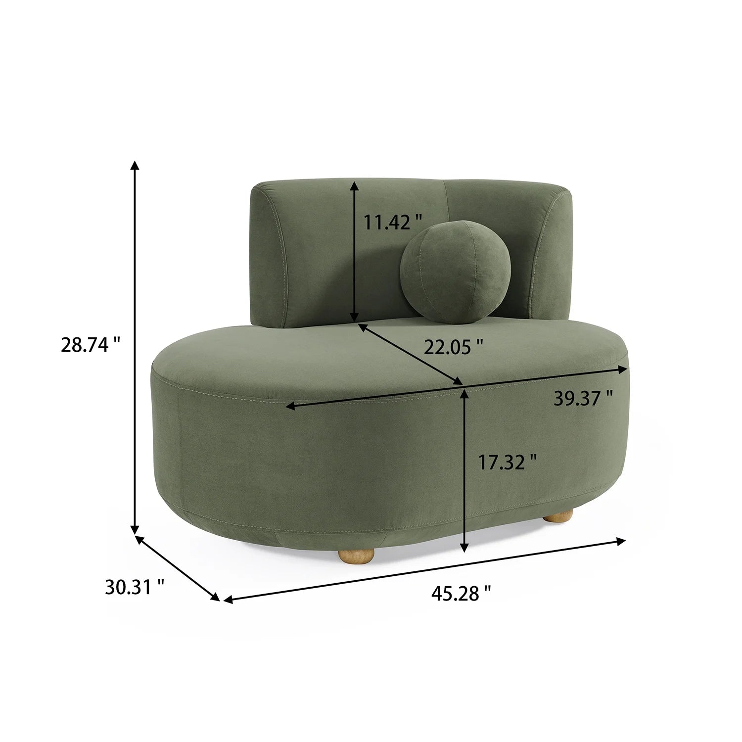 Better Homes & Gardens Juliet Modern Boucle Chaise & Storage Ottoman, Pearl