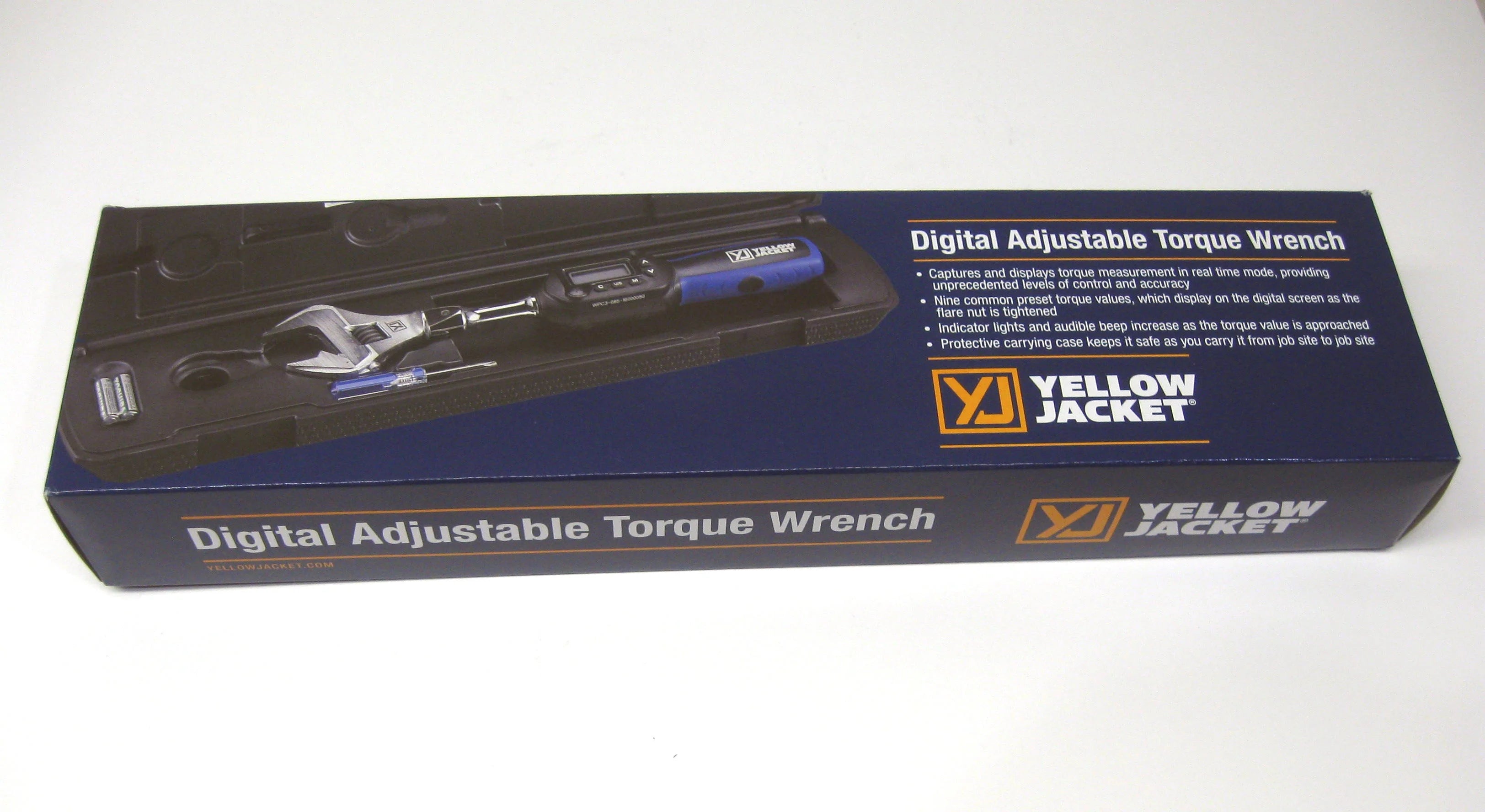 Yellow Jacket 60648 Digital Adjustable Torque Wrench 752 in-lb Torque 10.6 in