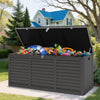 Outdoor Storage Box, 130GAL Waterproof Deck Box, Lockable Pool Patio Storage Indoor Toy Box, Outdoor Storage Bench for Porch, Max Load Weight 500LBS