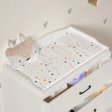 OXYLIFE 45" Baby Nursery Changing Table Dresser with 4 Drawers and Shelf for Nursery Room, White