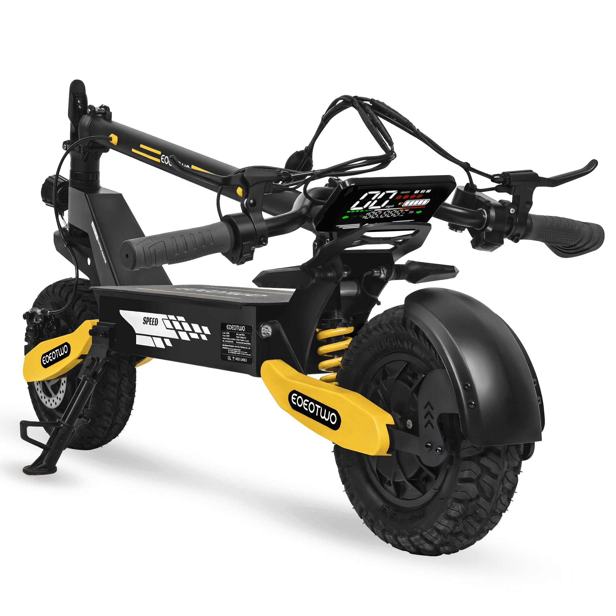 Off Road Electric Scooter for Adults, 1200W Motor Fast E Scooter, Up to 28MPH Top Speed & 20Miles Long Range, 11" Off-Road Tires, 330lbs MAX Load, Foldable
