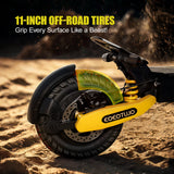 Off Road Electric Scooter for Adults, 1200W Motor Fast E Scooter, Up to 28MPH Top Speed & 20Miles Long Range, 11" Off-Road Tires, 330lbs MAX Load, Foldable