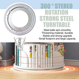 Rotating Bookshelf Tower, 4/5 Tier Circular Bookcase for Kids&Adults, Wood 360�� Floor Standing Book Storage Rack, Spinning Bookshelfs Tower for Classroom Playroom Study Bedroom