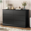 White Dressers Bedroom Dresser 6 Drawer Storage Chest of Drawers Double Dresser Storage Side Cabinet Room Furniture for Bedroom Living Room