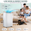 Portable Room Air Conditionerss, 12,000 BTU Portable AC Unit with Multi-Speed Fan, Dehumidifier Mode, Easy-to-Clean Washable Filter,White