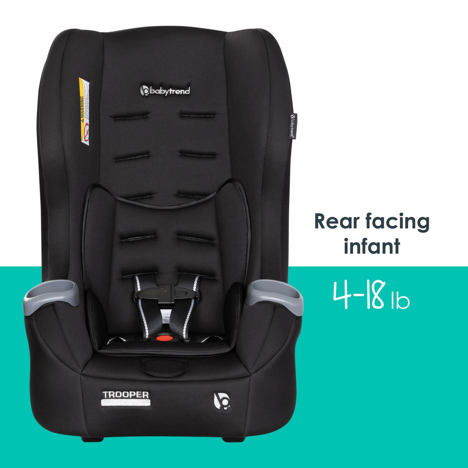 Baby Trend Trooper 3-in-1 Convertible Car Seat - Desert Black