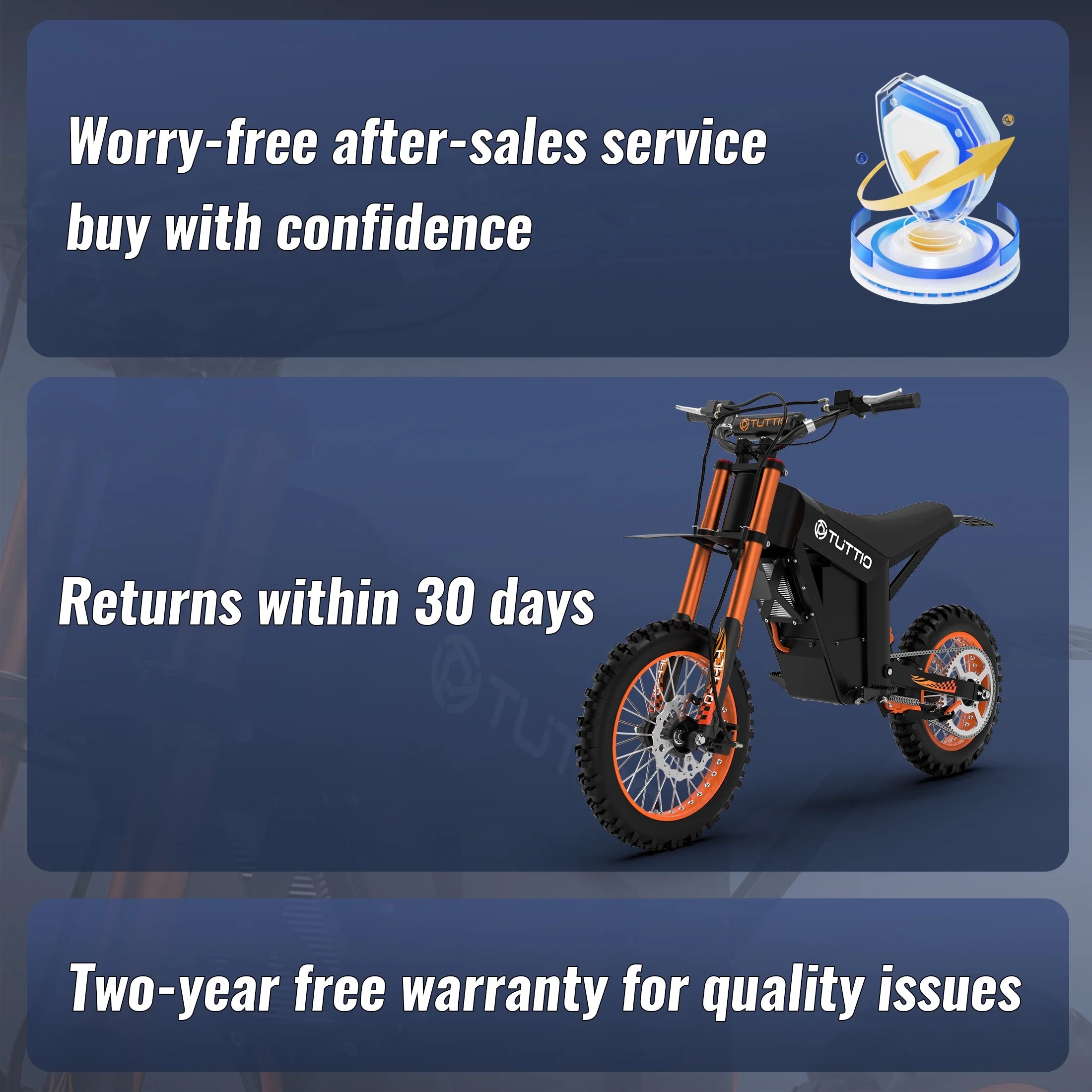 TUTTIO Soleil01 Adult Electric Dirt Bike (with Branded Helmet), 2000W, 48V 21Ah Battery, 37Mph Full Suspension Mountain E-Bike, 200Nm Torque All-Terrain Electric Motorcycle